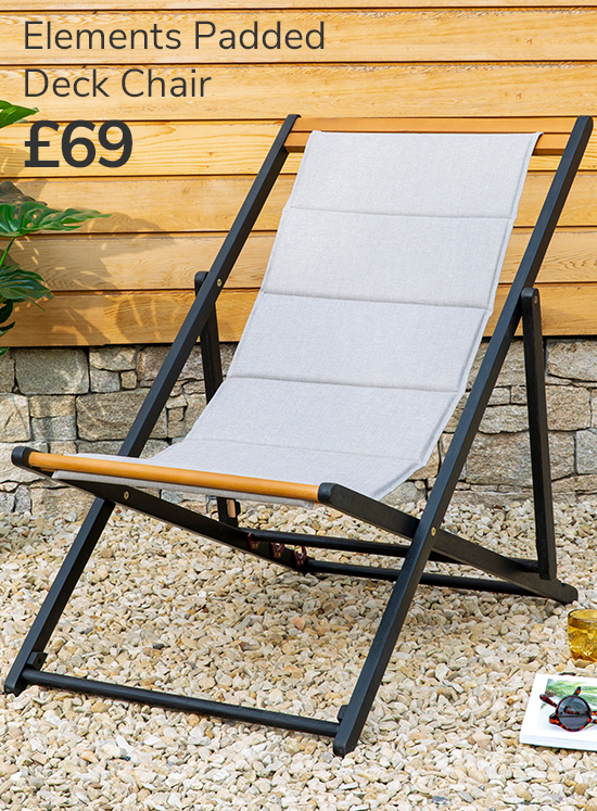 Elements Padded Deck Chair